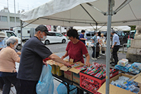 輪島の被災者への物資配布